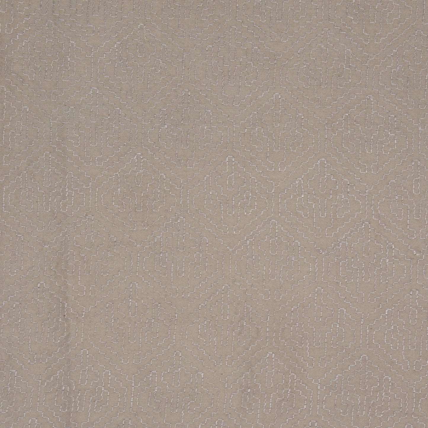 Valiga Grey Chanderi Embroidered Fabric in Jaal Pattern