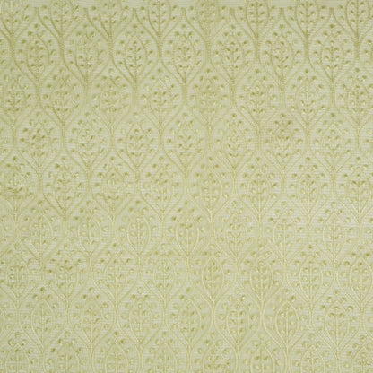 Laiba Pista Green Semi Munga Kota Embroidered Fabric in Jaal Pattern